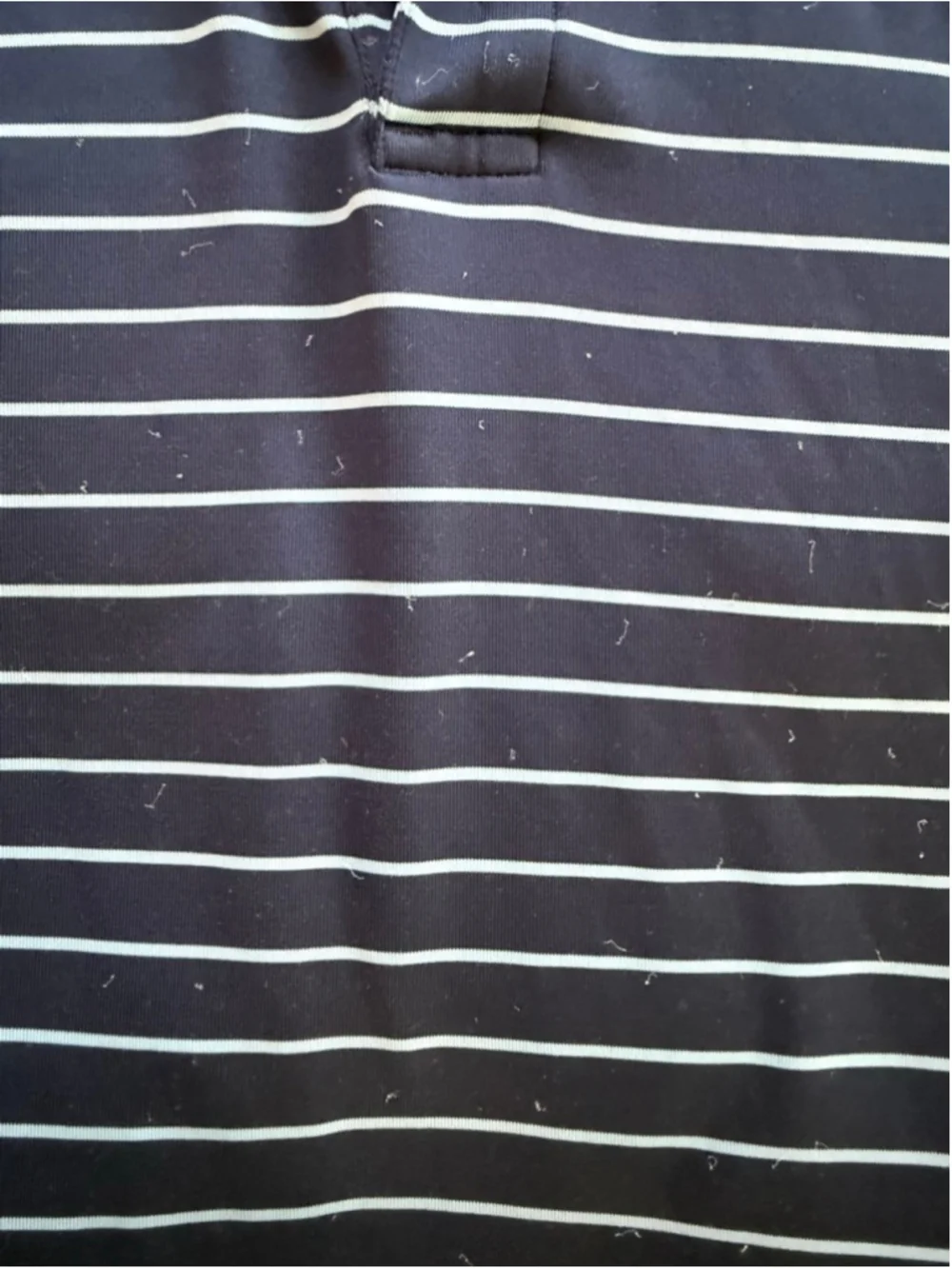 Men's Under Armour Navy Light Blue Striped Playoff Polo L